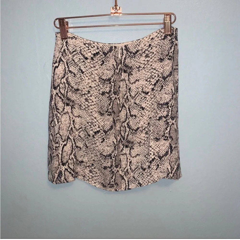 Reformation Margot In Rattlesnake Slit Skirt 0 - Picture 5 of 5